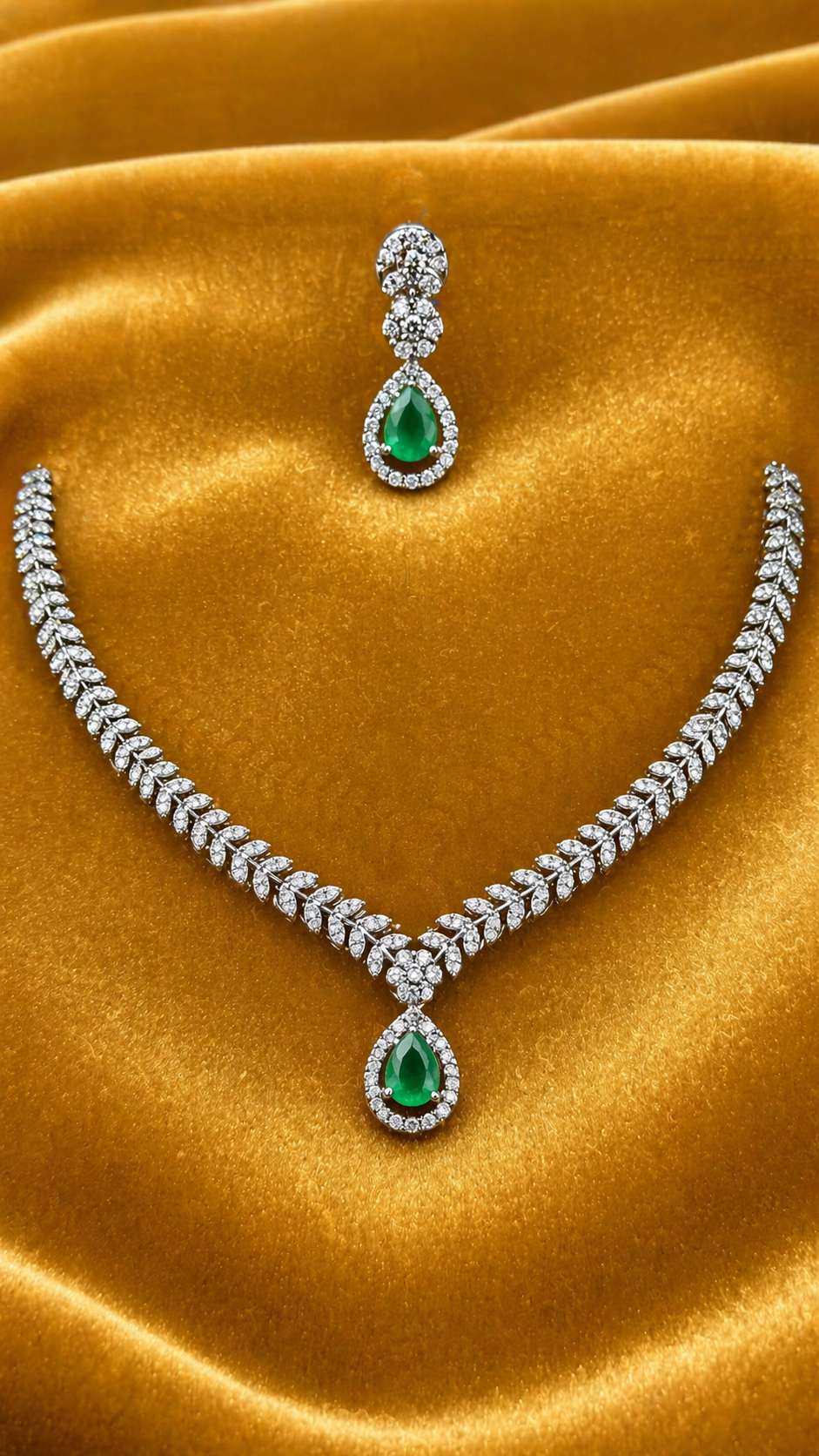 RHODIUM PLATED BLUESTONE