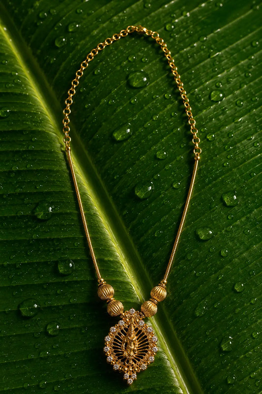 Krishna Necklace With American Diamond
