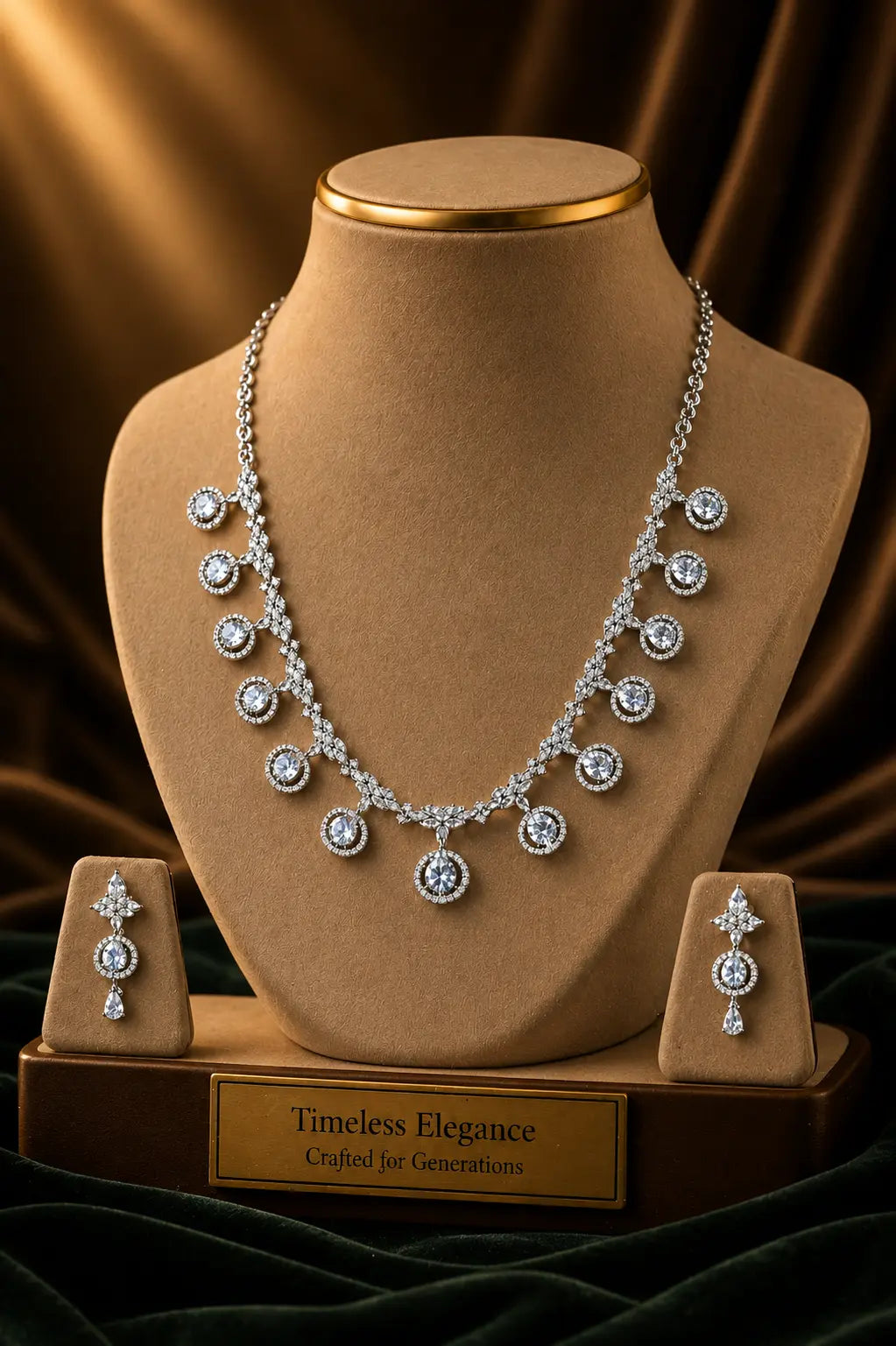 Radiant Elegance In AD Jewelry Craftsmanship