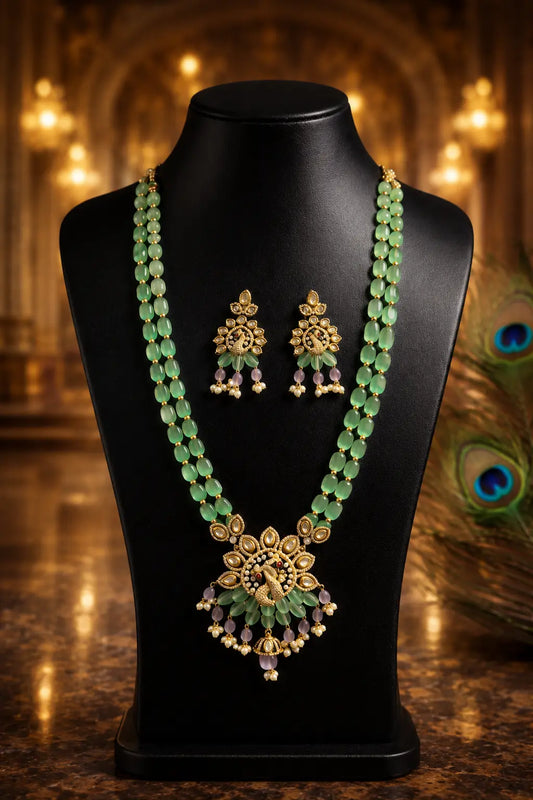 Elegant Peacock Inspired Jewelry Set