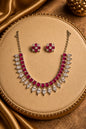 Elegant Ruby And Diamond Set