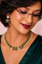 Elegant woman with butterfly jewelry
