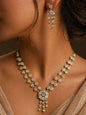Elegant American Diamond gold jewelry set