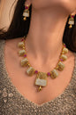 Gold plated diamond jewelry with ruby
